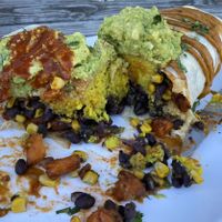 The vegan burrito. Tastes just as good as leftovers  at The Church Cantina in Tacoma