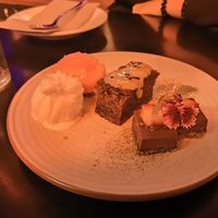 Sticky Pecan Pudding and Chocolate and Cashew Cheesecake at Yulli's in Byron Bay
