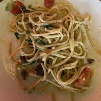 Linguini heaven  at Yulli's in Byron Bay