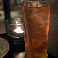 Bubble tea with passionfruit popping pearls at Yulli's in Byron Bay