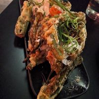 Korean fried broccolini at Yulli's in Byron Bay