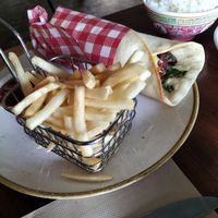 BBQ tofu souvlaki at Yulli's in Byron Bay