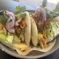 Tofu bao buns  at Yulli's in Byron Bay