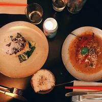 mushroom prik king (top) and stuffed banana peppers with coriander mash (bottom) at Yulli's in Byron Bay