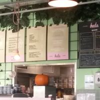 Specials board and counter at Hula in Edinburgh
