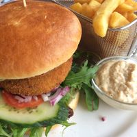 Vegan burger  at Solsikken ApS in Skaelskoer