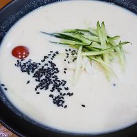  Vegan Kongguksu (콩국수) - a seasonal dish, only available in the summer at Milbat 밀밭 in Seoul