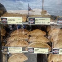 Vegan sausage roll and pasty (my personal favourite ) at Cornish Bakehouse in St Ives