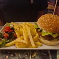 Burger at Level Up in Bucharest