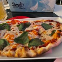 Mini pizza at Level Up in Bucharest