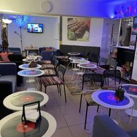 Downstairs seating area  at Level Up in Bucharest