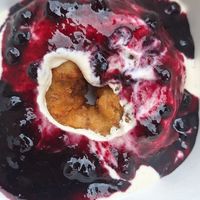 Hands down best dessert ever! My non vegan family (we are all romanian) could not believe their taste buds! I wish I could take ten home with me. at Level Up in Bucharest