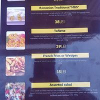 Menu II at Level Up in Bucharest