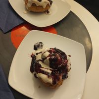 Papanași at Level Up in Bucharest