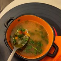 Soup without meatballs at Level Up in Bucharest