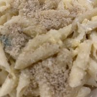 Penne with cheese  at Level Up in Bucharest