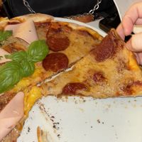 Vegan pepperoni   at Level Up in Bucharest