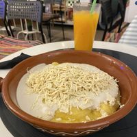 Polenta with tofu cheese and cashew cream  at Level Up in Bucharest