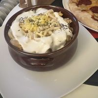 Baked potatoes and cheese   at Level Up in Bucharest