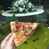 Pizza at Level Up in Bucharest