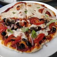 Pizza at Level Up in Bucharest