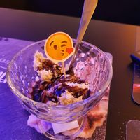 Passionfruit icecream. Unreal. at Level Up in Bucharest