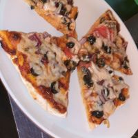 Pizza at Level Up in Bucharest