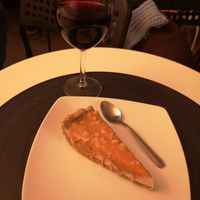 Caramel cheesecake at Level Up in Bucharest