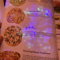 Menu at Level Up in Bucharest