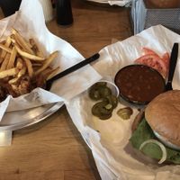 Vegan bbq tofu and Impossible Burger   at Brothers BBQ in Broomfield