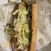 Black bean patty sandwich   at Which Wich in Silverthorne