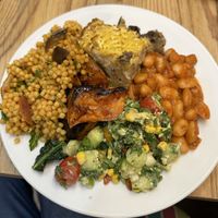 2 mains and salads  #Veganuary at OctaGreen in South West London