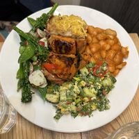 2 mains and salads  #Veganuary at OctaGreen in South West London