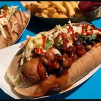 Amazing Hot Dog at Totally Awesome Vegan Food Truck in Portland