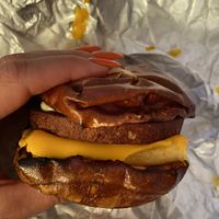 Breakfast Sandwich at Totally Awesome Vegan Food Truck in Portland