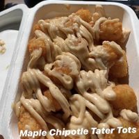 Maple Chipotle Tater Tots at Totally Awesome Vegan Food Truck in Portland