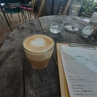Vegan cappuccino at Het Veerkwartier in Haarlem