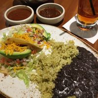 Tacos de Vegetales (from the  Vegan menu). Very good and proportionate in size to the price ($10). at Cantina Laredo in Bloomington