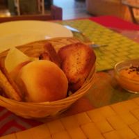 bread and dip  at Namaste in Montevideo