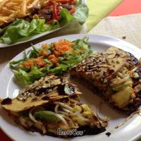 quesadilla..  super nice vegan option without cheese at Namaste in Montevideo