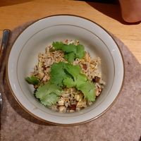 Rice with mushrooms at Zodiac in Moscow