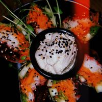 Vietnamese rolls at Laylo in Tulum