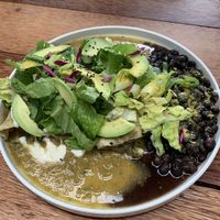 Vegan enchiladas  at Laylo in Tulum