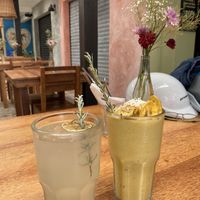 Banana smoothie at Laylo in Tulum