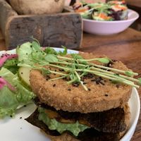 Sushi burger   at Laylo in Tulum