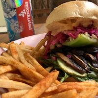 Portolicious burger  at Laylo in Tulum