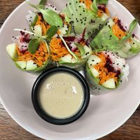 Rainbow Vegetable Rolls  at Laylo in Tulum
