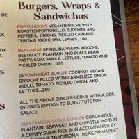 A few options on the menu  at Laylo in Tulum