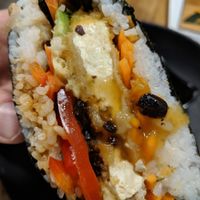 Onigirirazu close up. at Jiva Bowls in St Petersburg