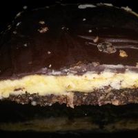 Chocolate custard cream nanaimo bar at Just Desserts in Yarm